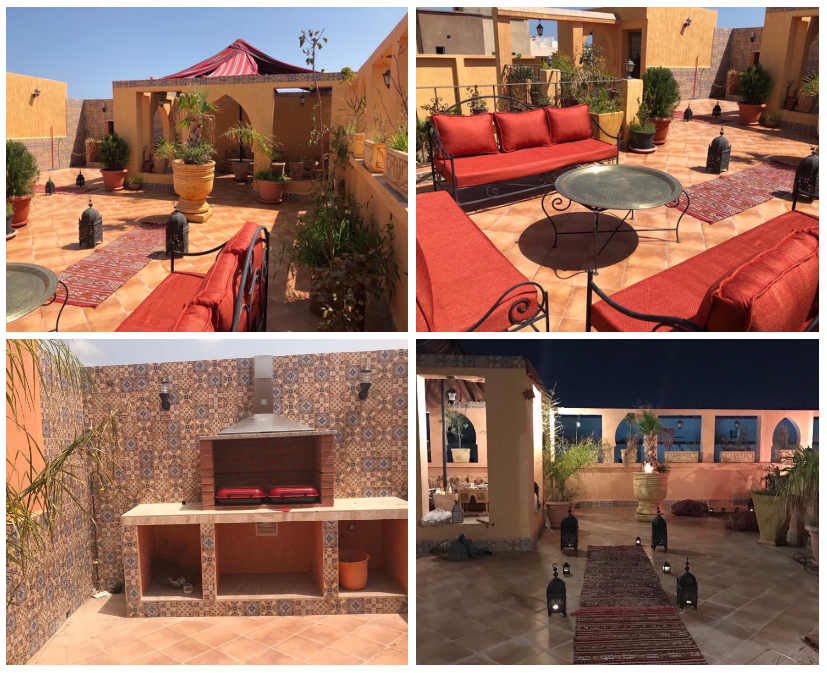 Terrasse tradionnelle et spacieuse dans un immeuble de prestige à Chéraga